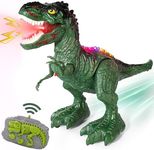 Remote Control Dinosaur,Realistic Dinosaur Toys for Kids 3-5,5-7,2.4GHZ,Rechargeable,Vivid Water Vapor Spray Fire Big Walking Dino with LED Lights Sounds,Jurassic Toys for Christmas, Kids 3+