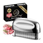 Meat Tenderizer Tool - Hand Held Blade Tenderizer for Meat - Ultra Sharp Needle Blades 100% Stainless Steel - Heavy Duty Kitchen Gadgets - Cooking Gadgets for Tenderizing Chicken, Steak, Veal, BBQ