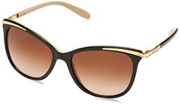 Ralph by Ralph Lauren Women's 0ra5203 Cateye Sunglasses, BLACK NUDE, 54.0 mm