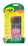 CRAYOLA Glitter Gel Pens - Assorted Colours (Pack of 6) | Add Some Extra Sparkle to Your Arts & Crafts! | Ideal for Kids Aged 3+