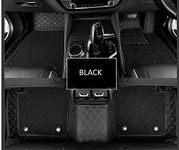 Hi Art PVC, Faux Leather, Nylon 7D Car Floor Mats Compatible with Nissan Magnite (2020-2024), (All Black)