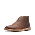 Clarks Mens Desert Chukka Boot, Brown, Beeswax, 11 US