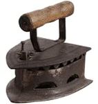 STAR SHIP Iron Press Operating coal | Iron Body with Wooden Handle | Pressing Matter Vintage Inspired Iron Press