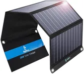 [Upgraded]BigBlue 3 USB Ports 28W Solar Charger(5V/4.8A Max), Foldable Portable Solar Phone Charger with SunPower Solar Panel Compatible with iPhone 11/Xs/XS Max/XR/X/8/7, iPad, Samsung Galaxy LG etc.