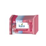 Kara Rose Water Facial Refreshing Wet Wipes - 10 Pulls (Pack of 12) | Hydrates & Cleanses Skin | Alcohol-Free, Paraben-Free | Enriched with Vitamin E | Dermatologist Tested