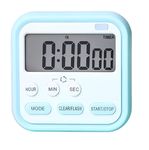 ONICORN® Kitchen Timer Digital Countdown, Magnetic Short Timer Clock with LCD Display with Loud Alarm for Cooking, Sports, Studying, Cooking, Baking, Classroom (Pack of 1, White+Blue)