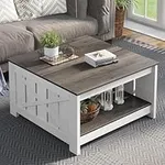 YITAHOME Coffee Table Farmhouse Cof