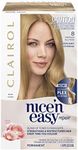 Clairol Nice'n Easy Repair Permanent Hair Colour, 8A Medium Ash Blonde, Strengthening, Natural Looking Hair Colour