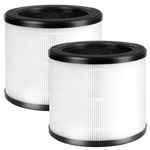 SAKEGDY 2 Pack HAPF360 Type J Replacement Filter, Compatible with Holmes True HEPA 360 Air Purifier HAP360W and Bionaire True HEPA 360° Air Purifier.