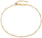 MEVECCO Anklet for Women Gold Satel