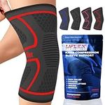 Uflex Athletics (Small) Knee Compression Sleeve Support for Running, Jogging, Sports, Joint Pain Relief, Arthritis and Injury Recovery-Single Wrap