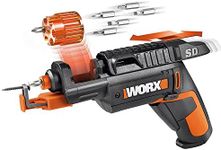 WORX WX255 Cordless Screwdriver with Automatic Bit Magazine Change & Optional Screw Holder for Fast, Effortless Screwing, 4V Screwdriver with Li-Ion Battery Includes 5 Bits & 1 Pre-Drill