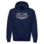 NCAA Officially Licensed College - University Team Color Primary Logo Hoodie, Florida Atlantic Owls Navy, 3X-Large