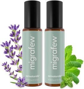 MigraFew Aromatherapy Migraine Roll On | Compact Headache Relief with Cooling Metal Roller for Head Tension and Pressure, Made with Peppermint, Spearmint and Lavender Essential Oils (Pack of 2) by M3