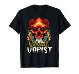 Serial Vapist Skull Devil Vaping Clouds Vape Mod T-Shirt