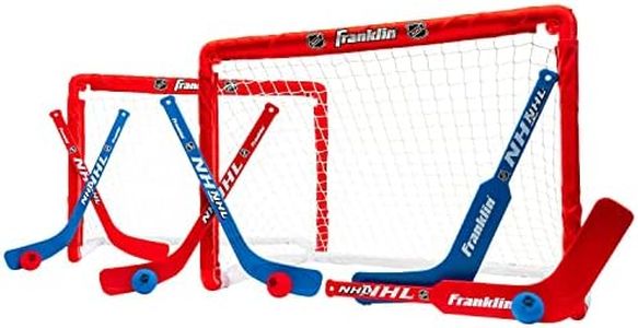 Franklin Sports 12456 NHL Mini Hockey Goal Set of 2, Red