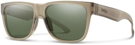 SMITH Lowdown 2 Sunglasses – Men’s & Women’s Performance Eyewear for All-Day Use, Water Sports, Running, Hiking, Driving – Matte Summit Crystal + Gray Green ChromaPop Polarized Lenses