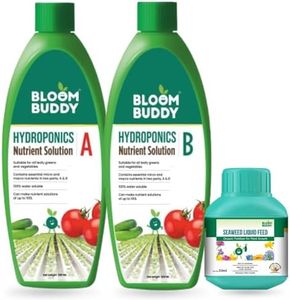 Bloombuddy Complete Hydroponic Nutrient Solution for Plants A&B Formula (400ml) (Hydroponics 500ml + Seaweed 50ml)
