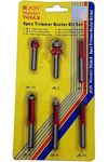 Jon Bhandari Tools Premium Router Trimmer Bit Specially Designed for Wood Working (6pc Router trimmer bit 6.35mm)