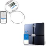 Body Tape Measure with Smart App, RENPHO Bluetooth Measuring Tapes & Wi-Fi Body Composition Scales, Scales for Body Weight with Baby Mode, Bluetooth Body Fat Scale