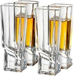 JoyJolt Carre Shot Glasses Square H