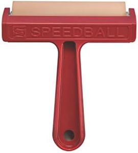 Speedball Soft Rubber Brayer with Plastic Frame, 4-Inch Size