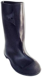 Tingley 35141.SM Workbrutes Molded in Button PVC Knee Boot, Small, Black