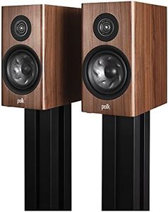 Polk Audio Reserve R200 Large Bookshelf Speaker for Dynamic, Detailed Home Theater Audio, 1" Pinnacle Ring Tweeter & 6.5" Turbine Cone Woofer, Dolby Atmos & IMAX Enhanced, Wall Mountable, Walnut Brown