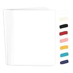 50 Pack White Cardstock 8.5 x 11 Wh