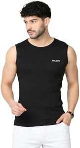 Boldfit Gym Vests for Men Workout Breathable Vest for man Lightweight Sleeveless Underwear t Shirts Regular fit Round Neck Tank top Boys Black