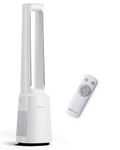Pro Breeze® OmniAir 41" Bladeless Tower Fan with Air Purifier - Silent Standing Portable Circulator - Remote Control, HEPA Filter, LED Display, 10 Fan Speeds, 5 Modes & 60° Oscillation