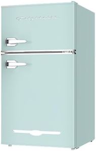 Frigidaire EFR840 Retro Mini Fridge with Freezer & Side Bottle Opener - Small 2 Door Refrigerator for Office Bar or College Dorm Room - 3.2 Cu Ft, Mint