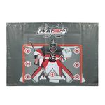 HockeyShot Extreme Shooting Tarp 2.0 7'x10'- Heavy Duty, Hockey Net for All Skill Levels, Garage & Wall Protection, Easy Installation & Removal, with Built-in Shooter Tutor for Target Practice.