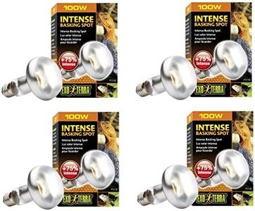 Exo Terra Sun-Glo Basking Infrared Spot Lamp, 100-Watt/120-Volt (4 Pack)