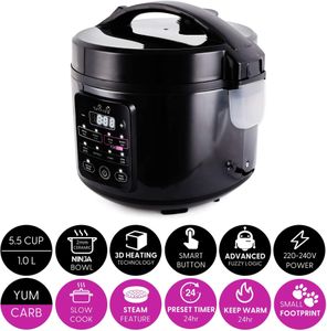 Yum Asia Kumo Rice Cooker – 5.5 Cup Capacity