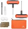 ETENWOLF Flat Tire Repair Kit with Plugs 16 Pcs, Heavy Duty Tire Plug Kit for Car, Motorcycle, ATV, Jeep, Truck, Tractor (Vivid Orange)