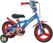 Huffy Spidey & His Amazing Friends 12 Inch Bike 3-5 Years Old Spiderman + Stabilisers, Blue, 22941W