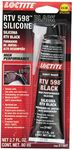 LOCTITE Black RTV 598 High Performance Silicone Gasket Maker: Sensor-Safe, Non-Corrosive, Fast Curing, High Flexibility, Oil Resistant | Black, 80 ml Tube (PN: 37467-491985)