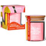 Thoughtfully Gourmet, Inspirational Thank You Tea Gift Set, Includes Glass Storage Jar and 5 Flavours of Tea with Gratitude Quotes, Set of 25