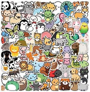 100 piezas Q versión pegatinas de animales de dibujos animados para portátil equipaje Snowboard bicicleta monopatín calcomanía para niños adolescentes pegatinas de dibujos animados para adultos