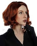 ALLAURA - Avenging Widow Wig Costume For Women Dana Scully Wig Cosplay Red Wigs Auburn Chess Queen Ginger Wig Widow Costume