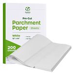 Comfy Package [12 x 16 Inch - 200 Count] Pre-Cut Parchment Paper Baking Sheets, Non-Stick - Parchment Paper Sheets for Baking & Cooking - White