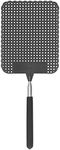 Extendable Plastic Flyswatter, Light Telescopic Fly Swatter Plastic with Stainless Steel Rod for Fishing for Camping for Home for Office(black)