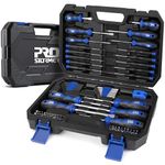 PROSTORMER Magnetic Screwdriver Set, 79-Piece Multi-Purpose Slotted/Phillips Screwdriver Kit with Precision Screwdrivers, Allen Wrench Set and Screwdriver Bits for DIY and Repair Works