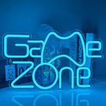 XJNOLGXIQU Game Zone Neon Sign LED Gaming neon Sign Blue Neon Light USB Personalised Neon Sign for Playroom Decoration Game Area Room Decoration Bar Game Party Favor for Teen Boys