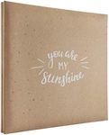 MCS Expandable 10-Page Scrapbook Album with 12 x 12 Inch Pages, 13.5 x 12.5 Inch, You are My Sunshine