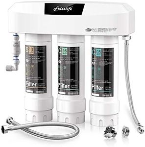 Frizzlife Under Sink Water Filter System SK99-NEW, Direct Connect, NSF/ANSI 53&42 Certified to Remove Lead, Chlorine, Odor & Bad Taste- 0.5 Micron, Quick Change, USA Tech Support