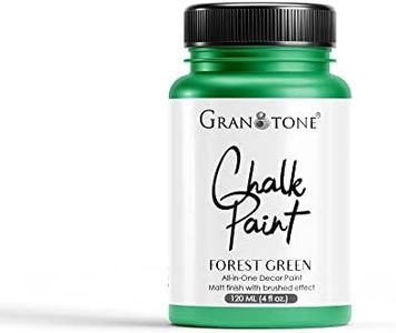 GRANOTONE Chalk Paint for Furniture, Home Decor, Crafts - Eco-Friendly - All-in-One - No Wax Needed 120 ML (FOREST GREEN)
