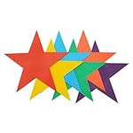 Eco Walker Colorful Star Arrow Spot Marker Non-Slip Directional Carpet Marker for Training Agility, Kids Classroom Activity, Gym, Sport, Home (Star)