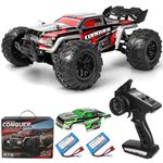 TWIKOMI 1:16 Scale All-Terrain RC Car for Adults - 40+KM/H High Speed 4WD Off-Road Remote Control Truck with 2 Rechargeable Batteries, 2.4GHz Electric Toy Vehicle Gift for Teens and 14+